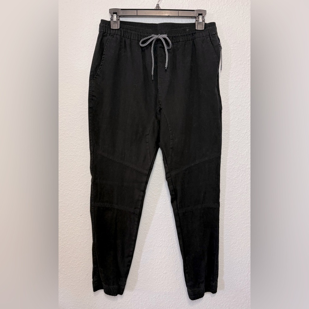 RUE 21 Black Joggers Drawstring Electric Waist Teen Size Large